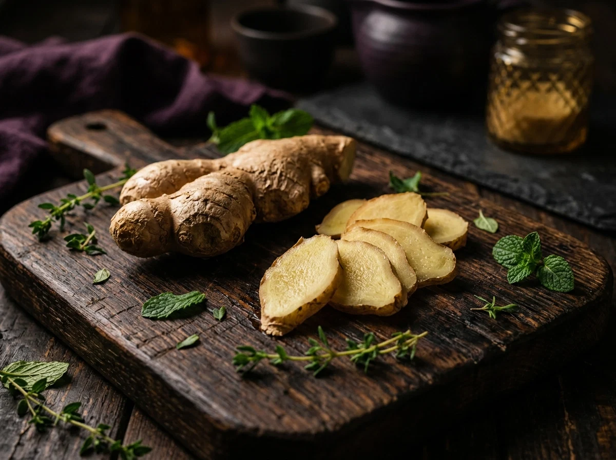 Ginger root supplement digestion support - plant extract wellness